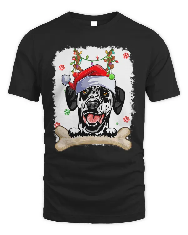 Funny Dalmatian Christmas Decorations Santa Hat Tree Light 158 Dog Dog Lover Dalmatians Dog