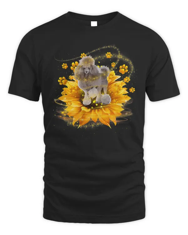 Poodles Sunflower For Dog Lover 441 Poodle dog