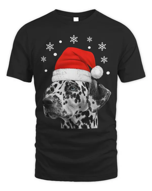 Dalmatian Christmas Dog Wearing Santa Hat 149 Dog Dog Lover Dalmatians Dog