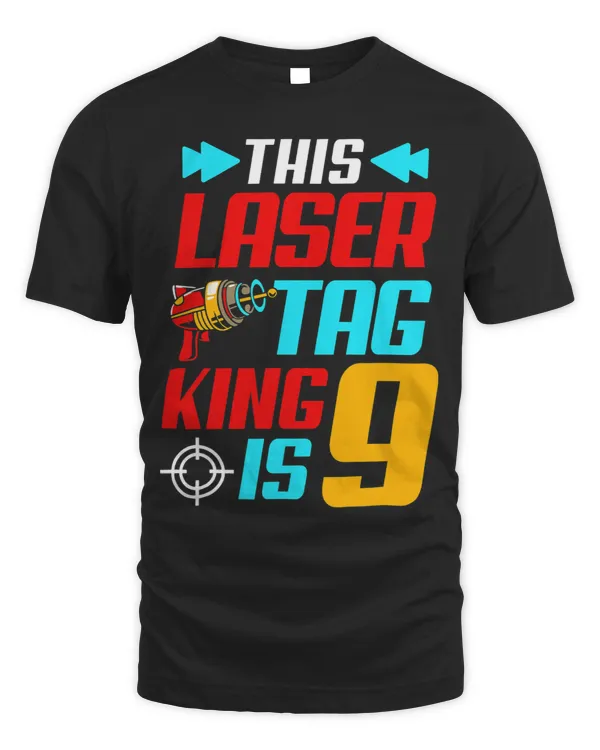 Birthday Boy 9 Years Old Laser Tag