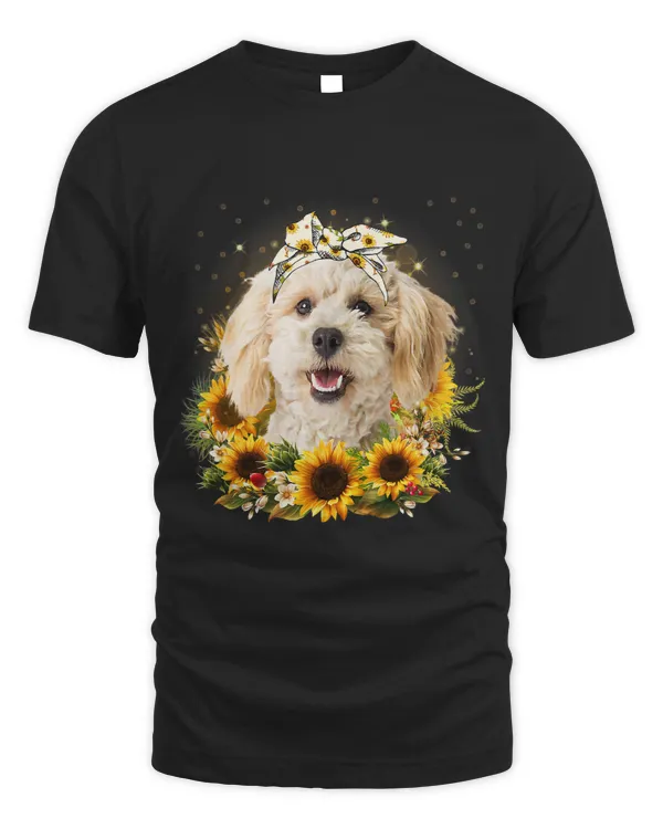 Poodles Sunflower Poodle Crossbreed Dog Mothers Day For Women (2) Poodle dog