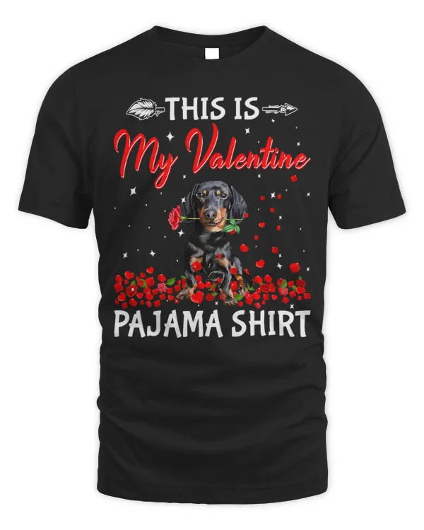 Wiener This Is My Valentines Hearts Puppy Lover 314 Dachshund Doxie