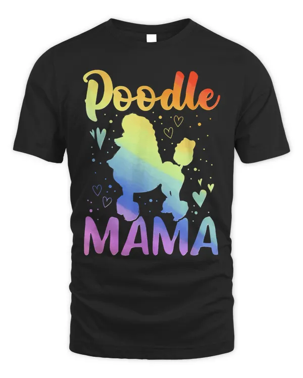 Poodles Mama Poodle Presents Dog Mom For Girl Women Men Kids Poodle dog