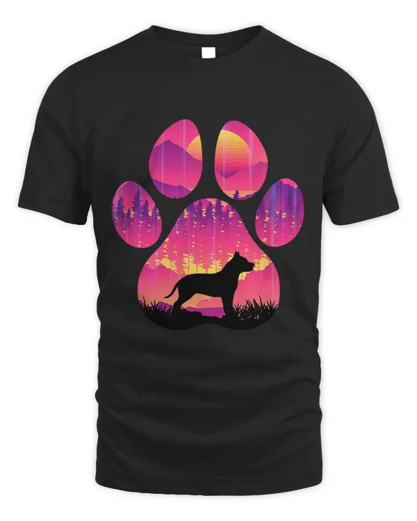 Bully Paw Mom Dad Dog Lover Women Men 139 Pitbull Dog