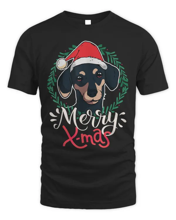 Wiener Christmas Sausage Dog Graphic Dachshund Dachshund Doxie Dog