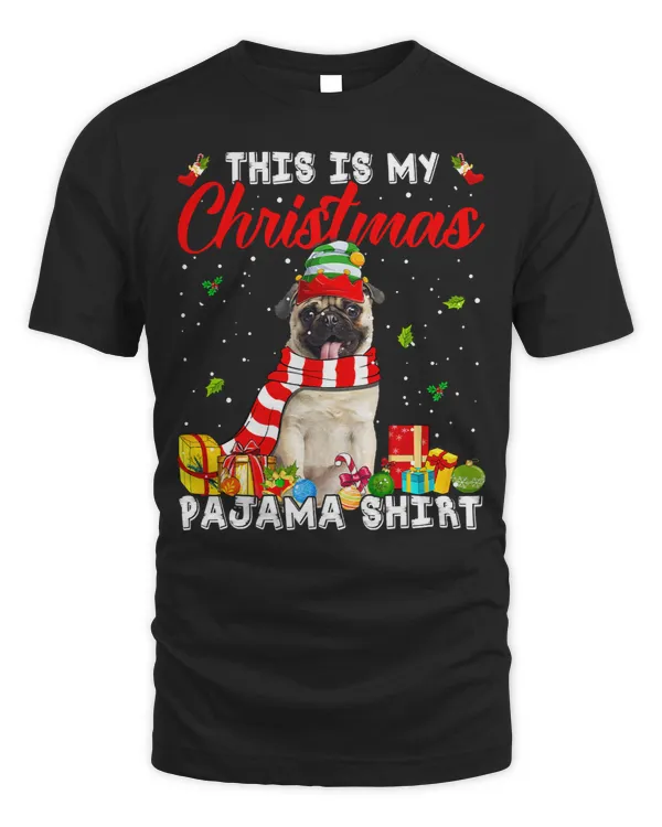 Pug Lover This Is My Christmas Pajama Xmas Lights 22 Pugs Dog