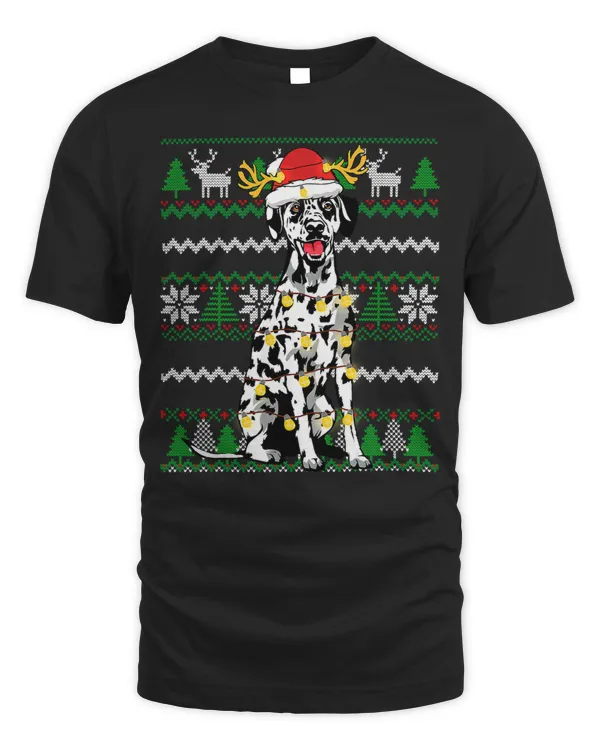 Dalmatian Christmas Lights Xmas Matching Family Dog Lover 16 Dog Lover Dalmatians Dog