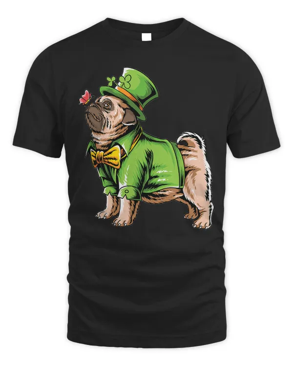 Pug Lover St Patricks Day Funny Boys Kids Men Animal Lover 55 Pugs Dog