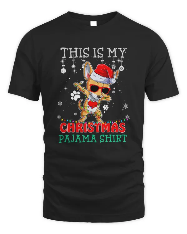 Chihuahuas This Is My Christmas Pajama Chihuahua Dabbing Dog Xmas Tree 141 Chihuahua Dog