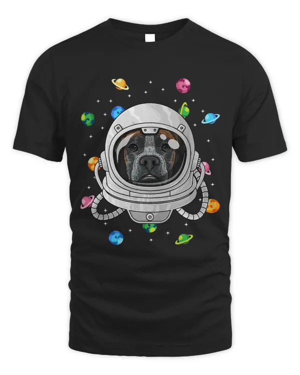 Boxer Astronaut Dog Deep In Space Cosmic Universe Boxers Dog