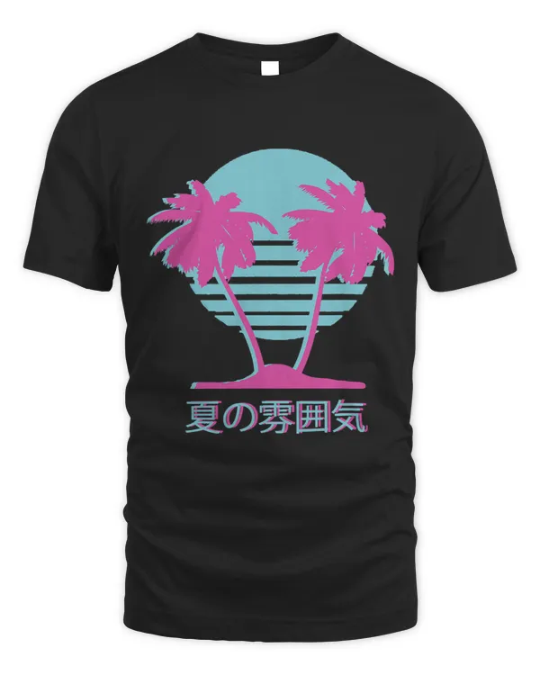 Vaporwave Tropical Palm Japanese Aesthetic Synthwave Retro