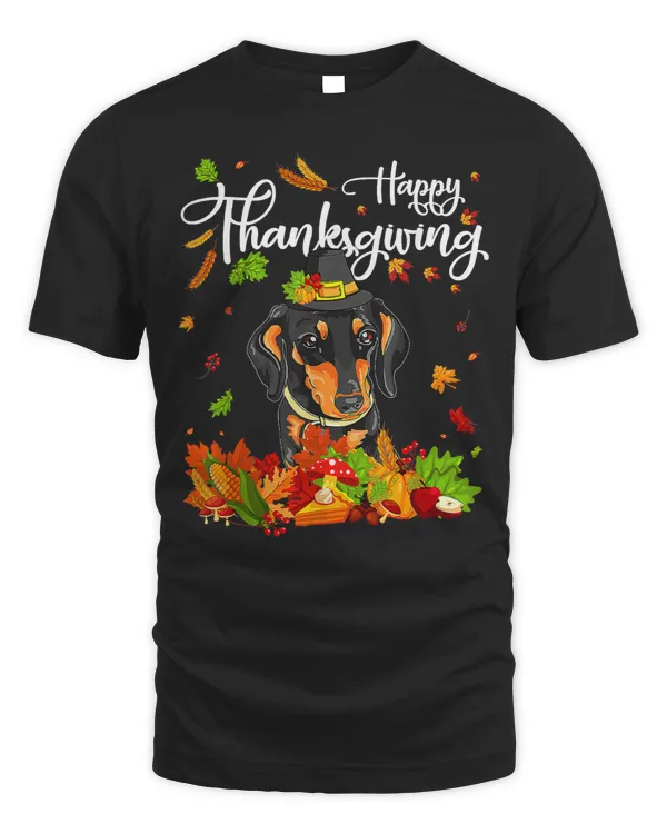 Wiener Funny Dachshund Happy Thanksgiving For Dog Lover 126 Dachshund Doxie