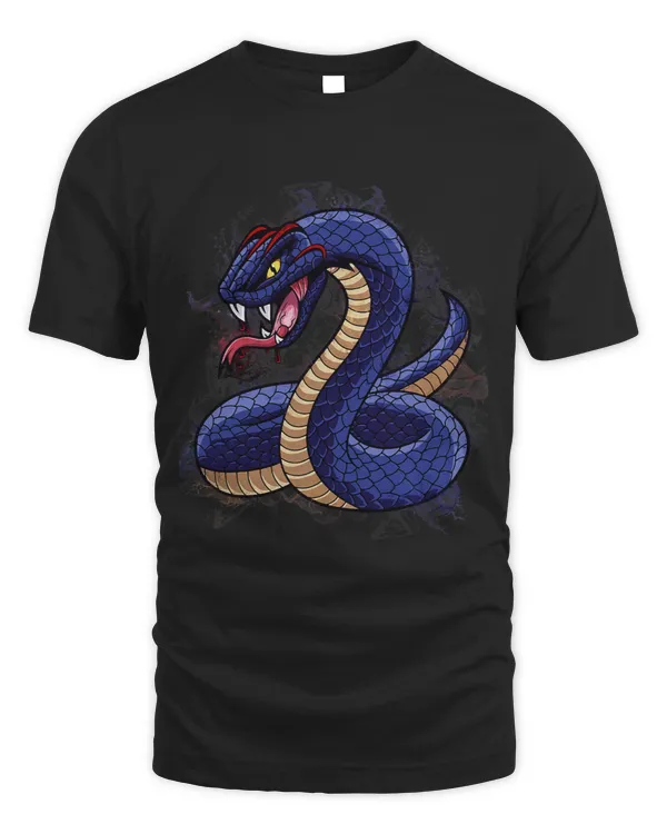 Water Splash Black Cartoon Snake
