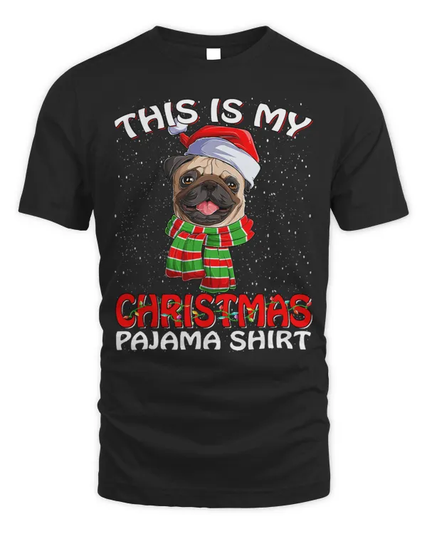 Pug Lover This Is My Christmas Pajama Hat Santa 144 Pugs Dog