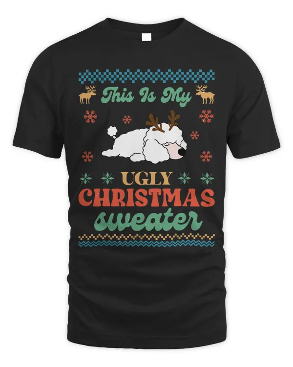 Poodles Ugly Christmas Sweater for Poodle Owners Cute Graphic Poodle dog