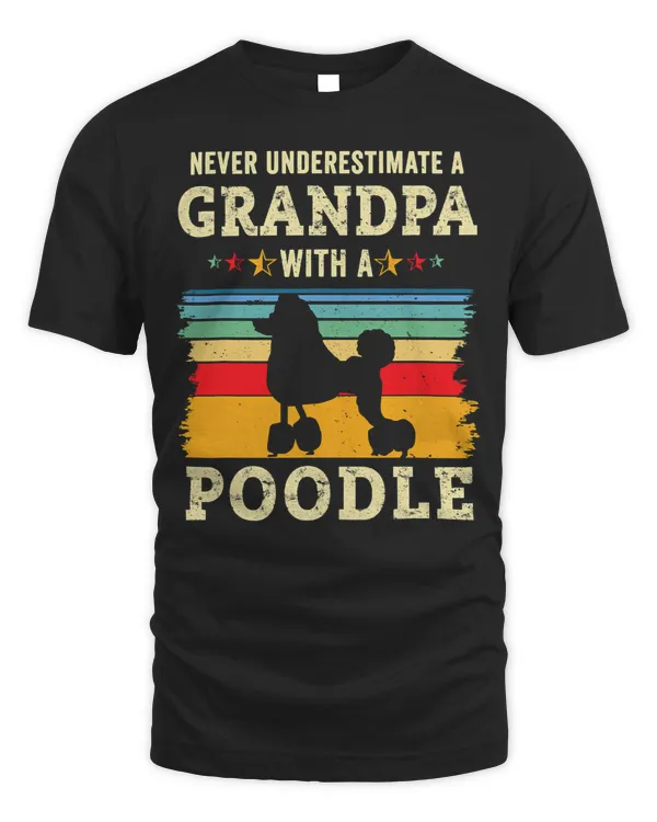 Funny Poodles Grandpa Humor Grandfather Pet Owner Joke 99 Poodle dog