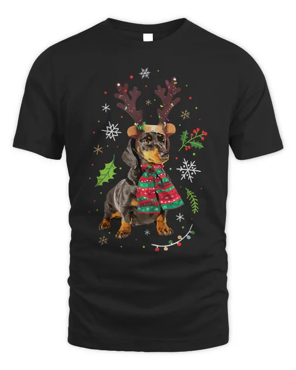 Wiener Christmas 169 Dog Lover Dachshund Doxie