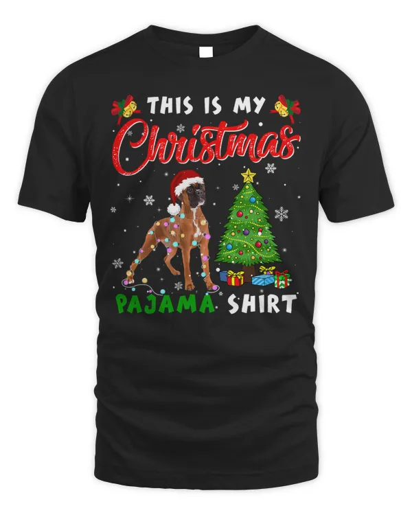 Boxer This Is My Christmas Pajama Boxer Lover 328 Boxers Dog