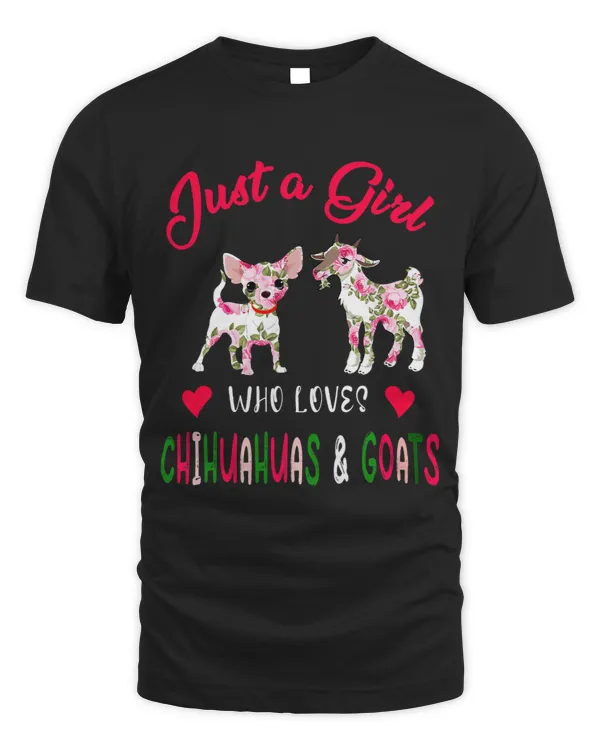Chihuahuas Just A Girl Who Loves Chihuahuas And Goats Floral Farmer Chihuahua Dog