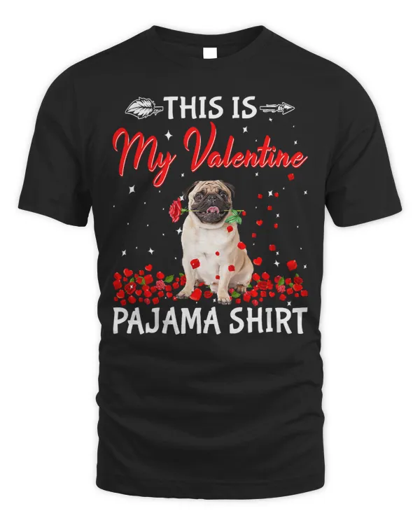 Pug Lover This Is My Valentines Hearts Puppy Lover 220 Pugs Dog