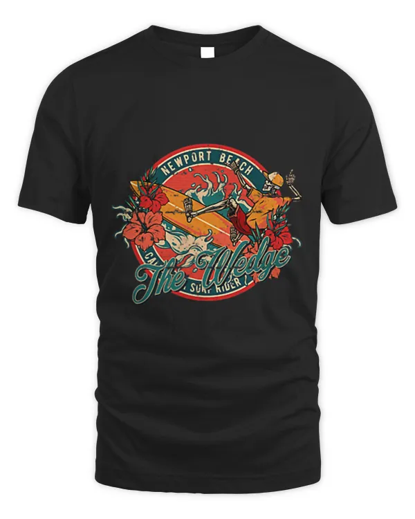 2Sided Surfing Skeleton The Wedge Newport Beach Badge