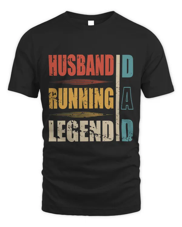 Mens Motivational Marathon Husband Dad Running Legend Runner