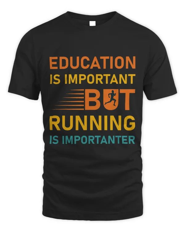 Education is Important but Running Marathon Runner
