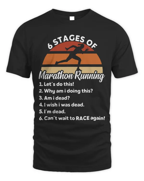 6 stages of marathon running for Runner 3