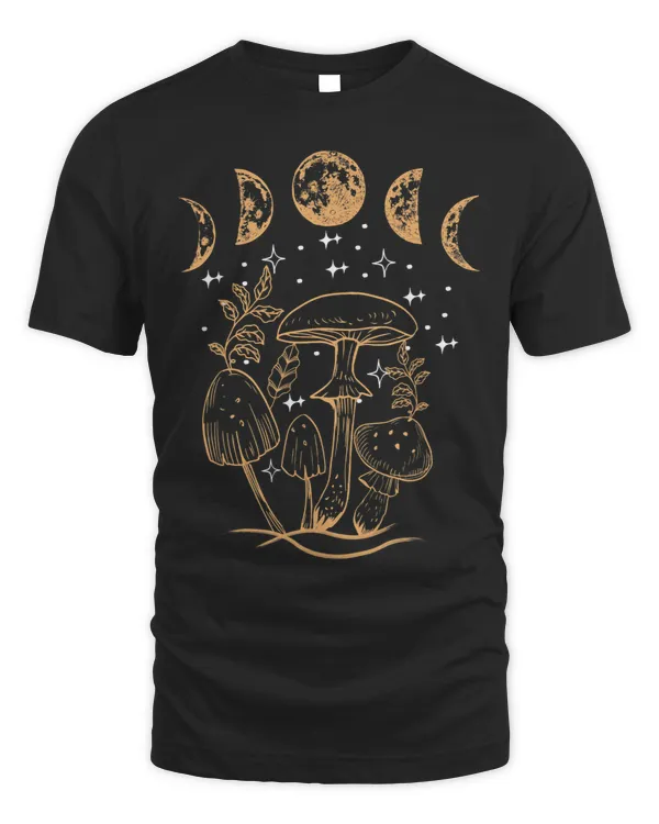 Cottagecore Aesthetic Shirt Mycology Mushrooms Moon Foraging
