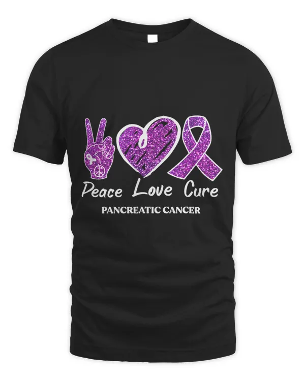 Peace Love Cure Purple Pancreatic Cancer Awareness