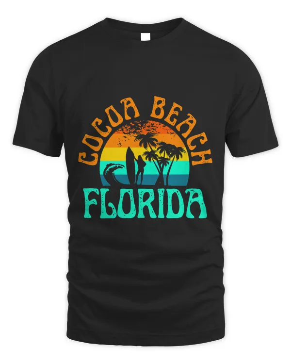 Cocoa Beach Florida Surfing Beach Ocean Waves Surf Sunset