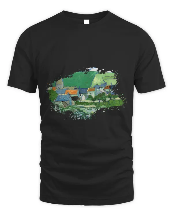Famous Vintage Fine Art View of Auvers by Vincent van Gogh 2