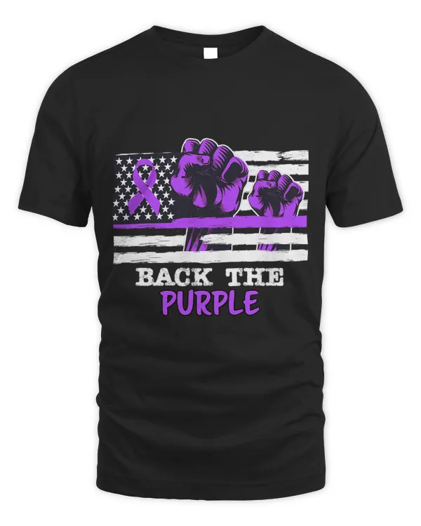 Back The Purple Pancreatic Cancer Awareness Month Flag