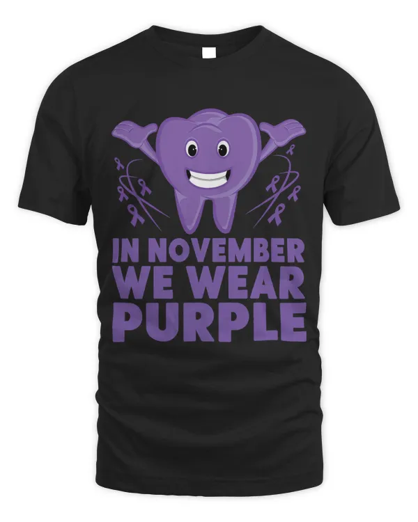 Tooth In November we Wear Purple Pancreatic Cancer Dentist