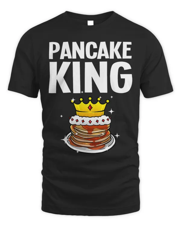 Funny Pancake King Design For Pancake Lover Men Dad Boys 2
