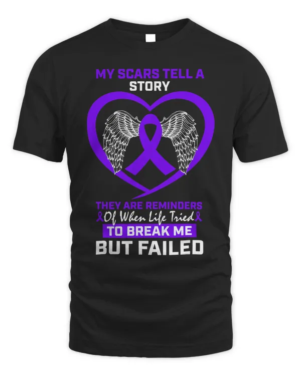 My Scars Tell A Story Purple Pancreatic Cancer Awareness