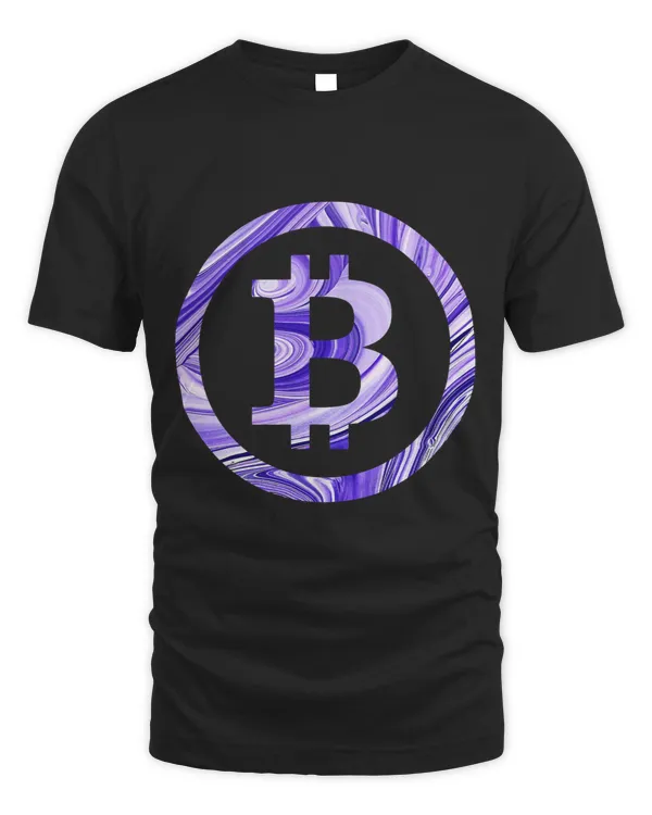 Bitcoin Liquid Swirl Pattern Crypto BTC Cryptocurrency