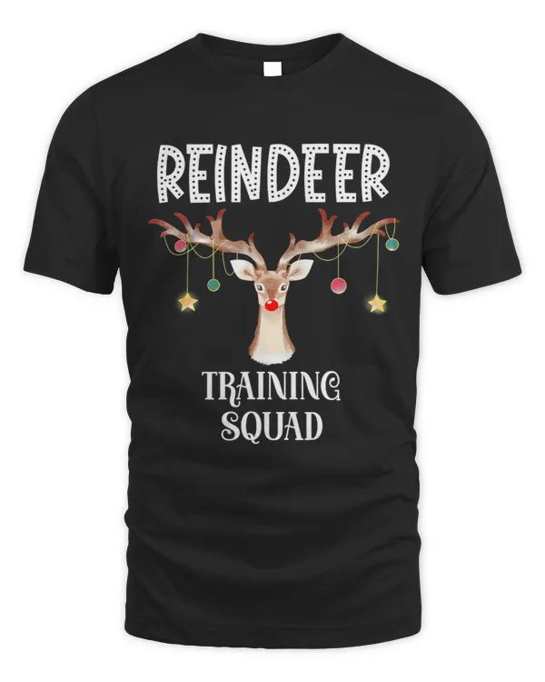 Reindeer Training Squad Funny Christmas Matching Family