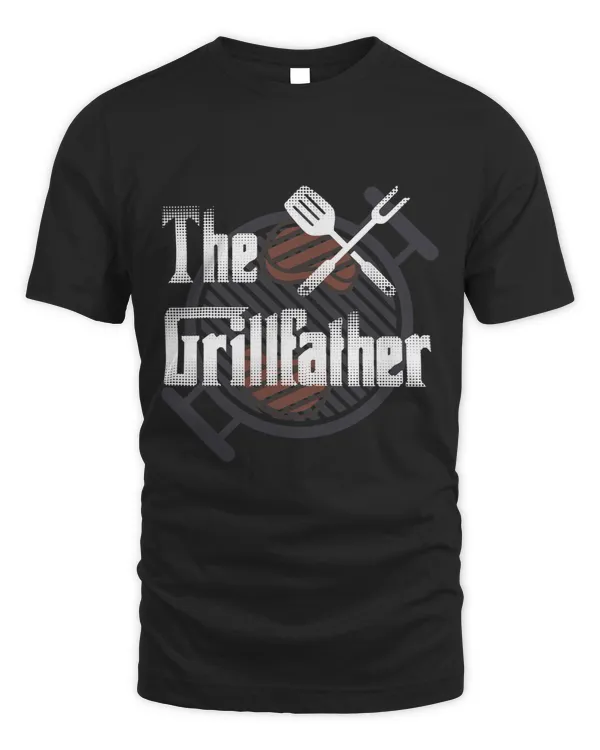 Mens The GrillFather Daddy BBQ Chef Cool Gift Culinary Christmas