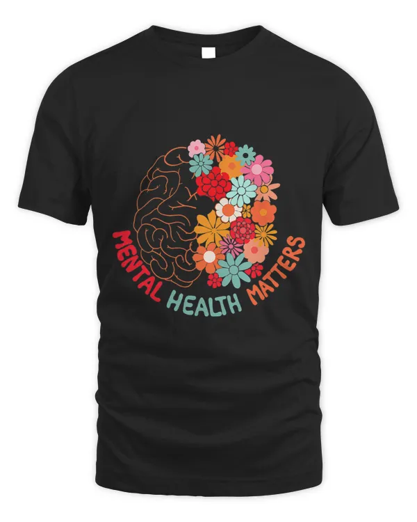 Mental Health Matters End The Stigma Floral Brain Women