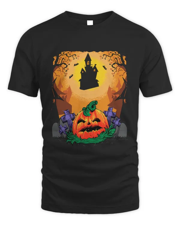 Helloween T- Shirt Scary Jack - O - lentern