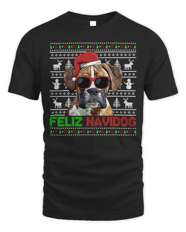 Boxer Feliz Navidog Funny Christmas 22 Boxers Dog