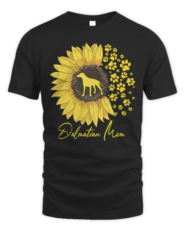 Funny Dalmatian Mom Sunflower Dog Mom Mama 265 Dalmatian Lover Dalmatians Dog