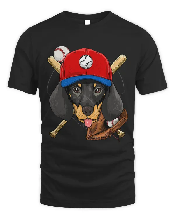 Wiener Baseball Dog Lovers Baseball Player 121 Dachshund Doxie