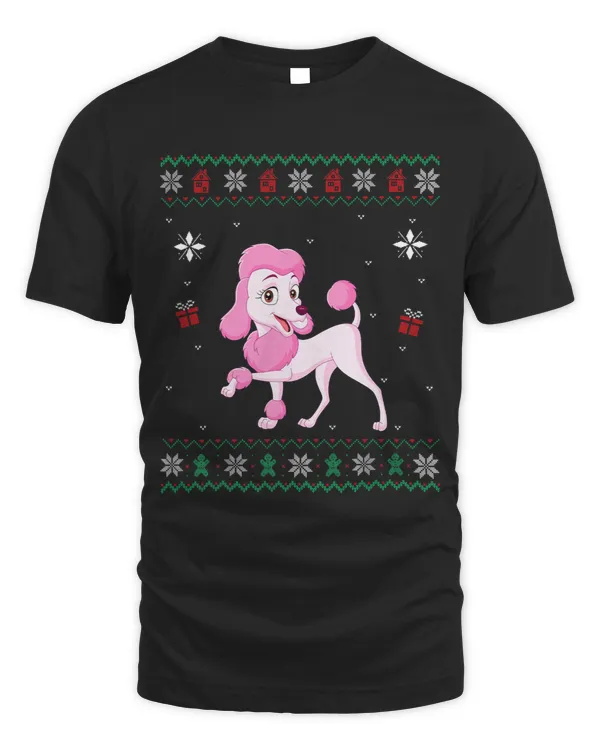 Funny Poodles Ugly Xmas Sweater Style Matching Poodle Dog Christmas Poodle dog