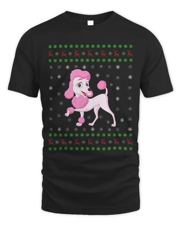 Poodles Ugly Xmas Poodle Dog Graphic Funny Ugly Sweater Christmas Poodle dog