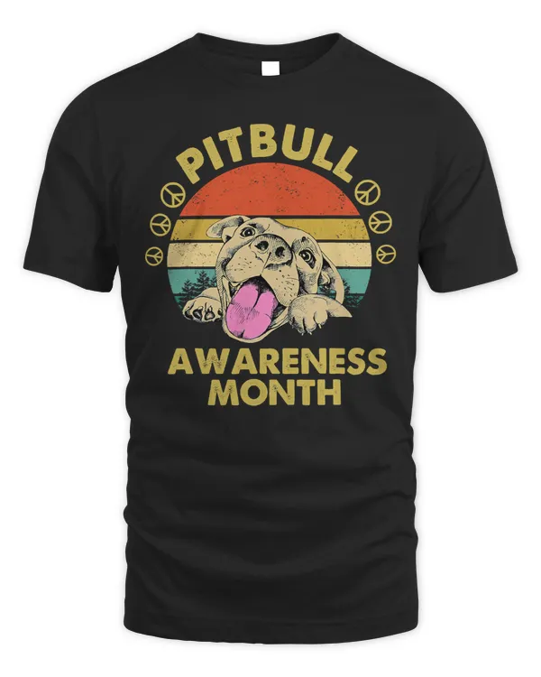 Bully Lover Dog Awareness Month Pitties Love Peace Sign Stop BSL 468 Pitbull Dog