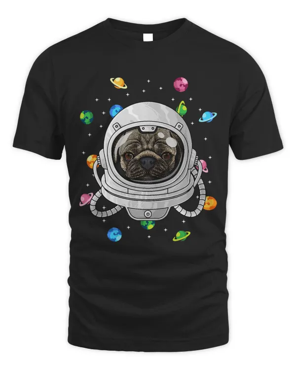 Pug Lover Astronaut Dog Deep In Space Cosmic Universe Pugs Dog
