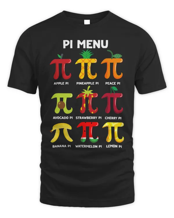 Pi Menu Tropical Fruits Funny Pi Day For Preschool Teacher