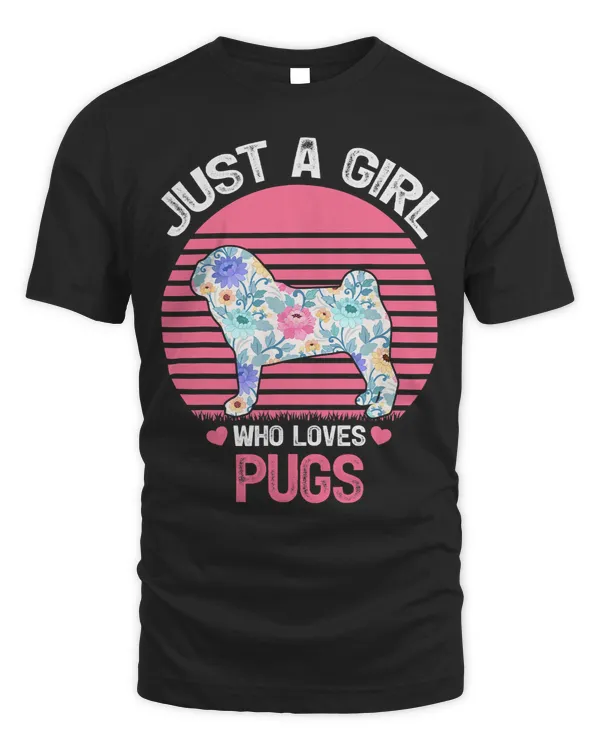 Pug Lover Just A Girl Who Loves Pugs 129 Pugs Dog